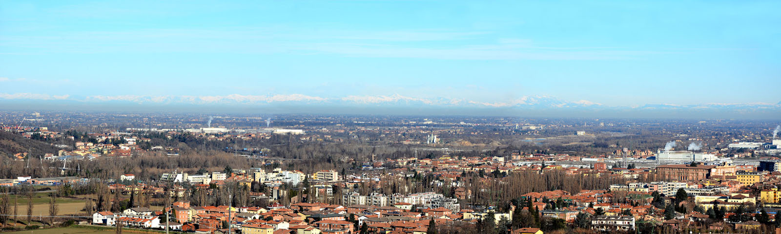 Vista dal Monte delle tre croci, Scandiano (RE)